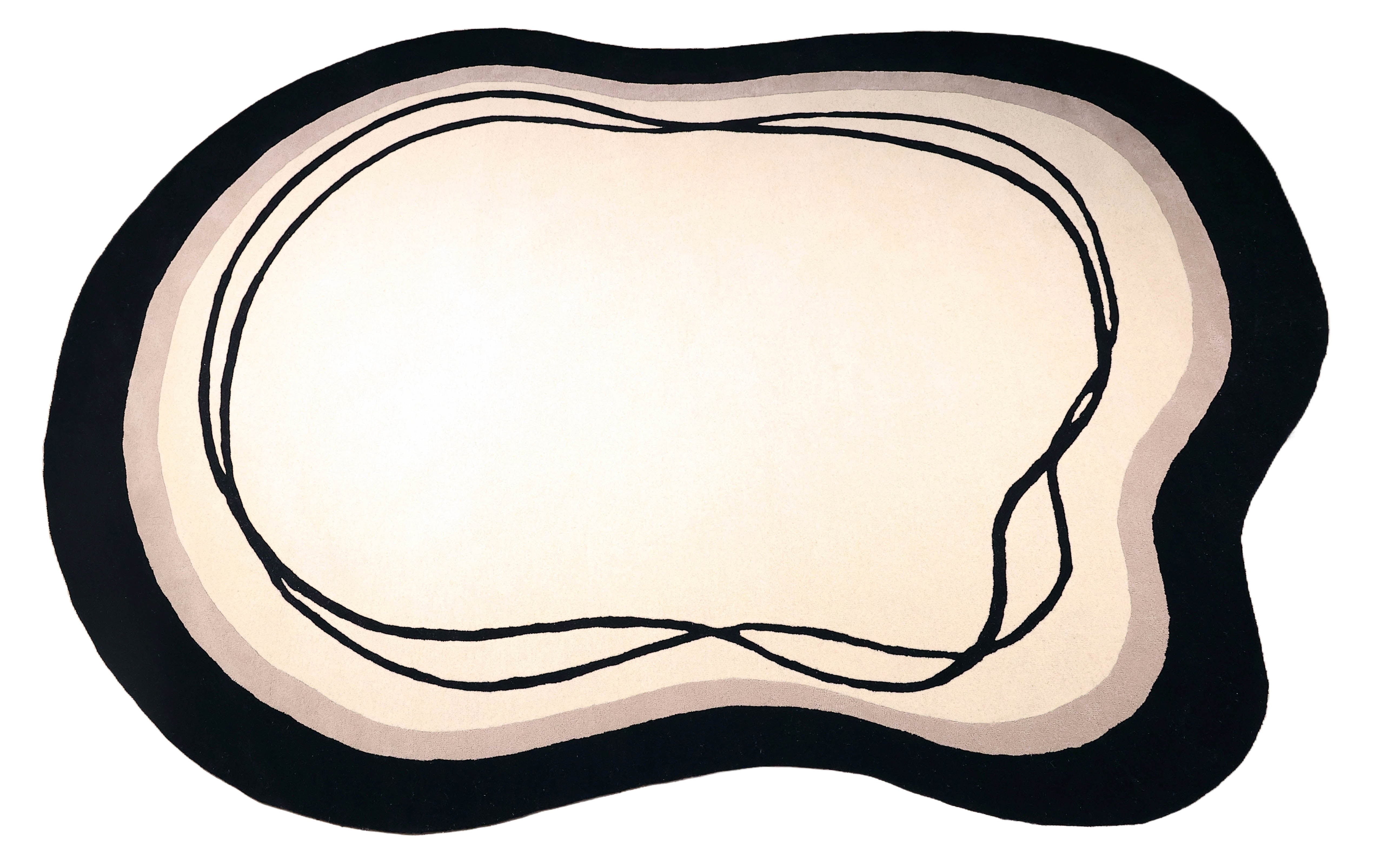 Beluga Tufted Design 57 Ivory Black