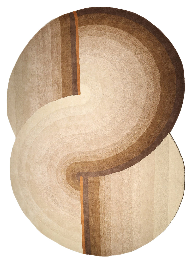 Beluga Tufted Design 62 Brown Multi