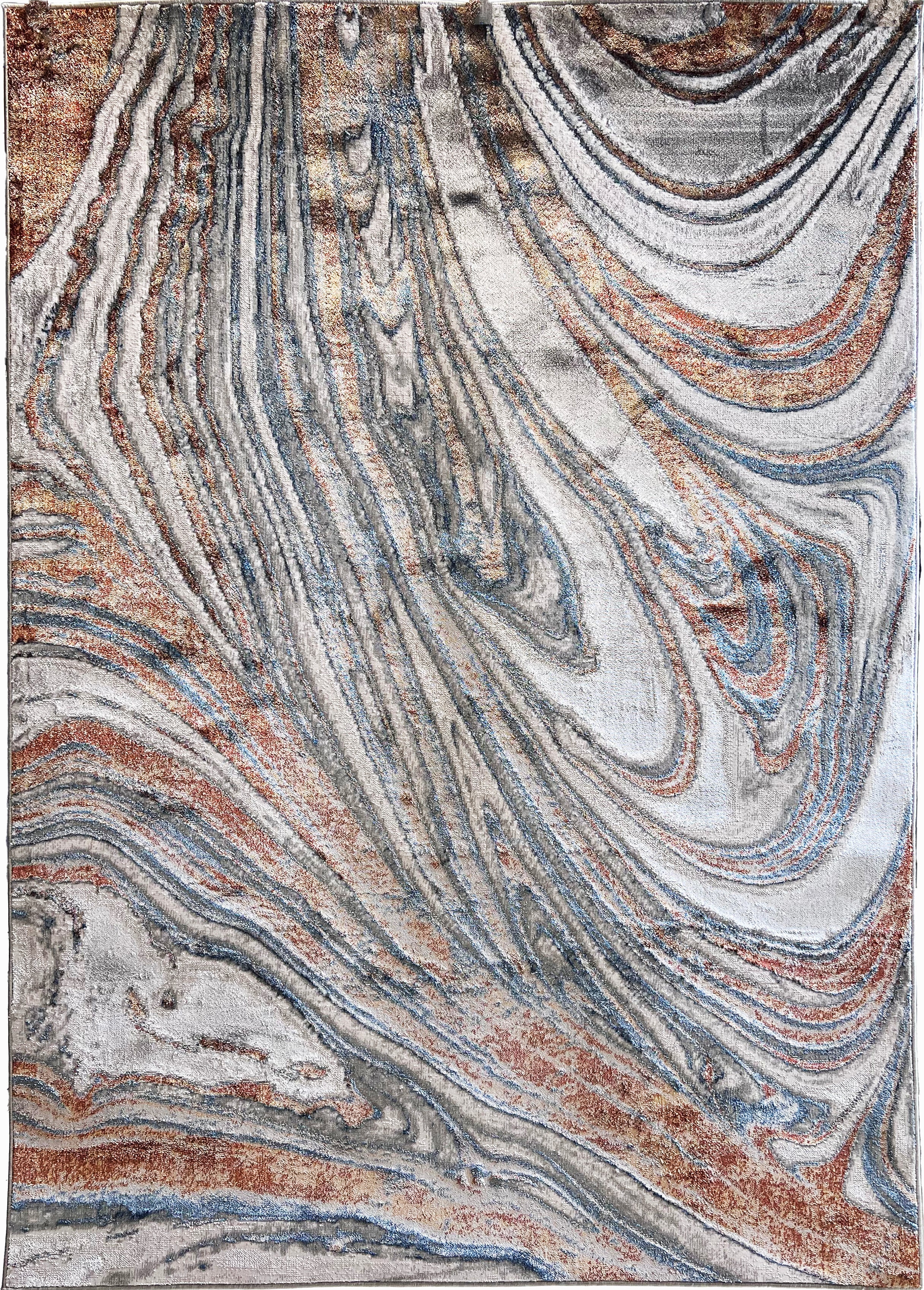 Chromatic Transformation: Foldable Flat Weave Area Rug with Shifting Hue