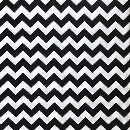 Half Inch Chevron Poly Cotton Fabric