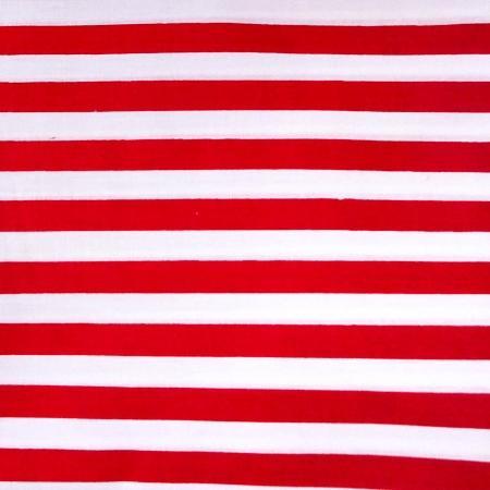 Half Inch Stripe Print Poly Cotton Fabric