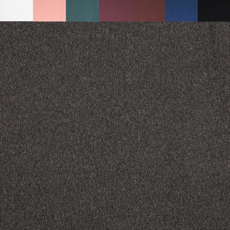 DTY Double Brushed Poly Spandex Knit Fabric – Charcoal