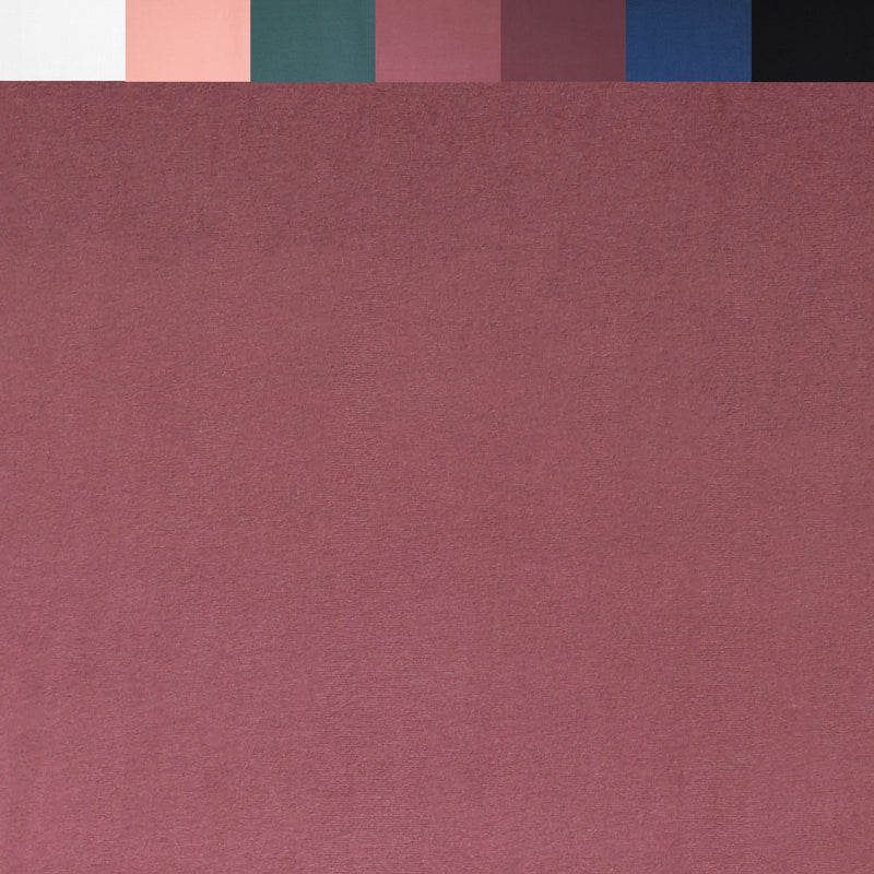 DTY Double Brushed Polyester Spandex Knit Fabric | Mauve