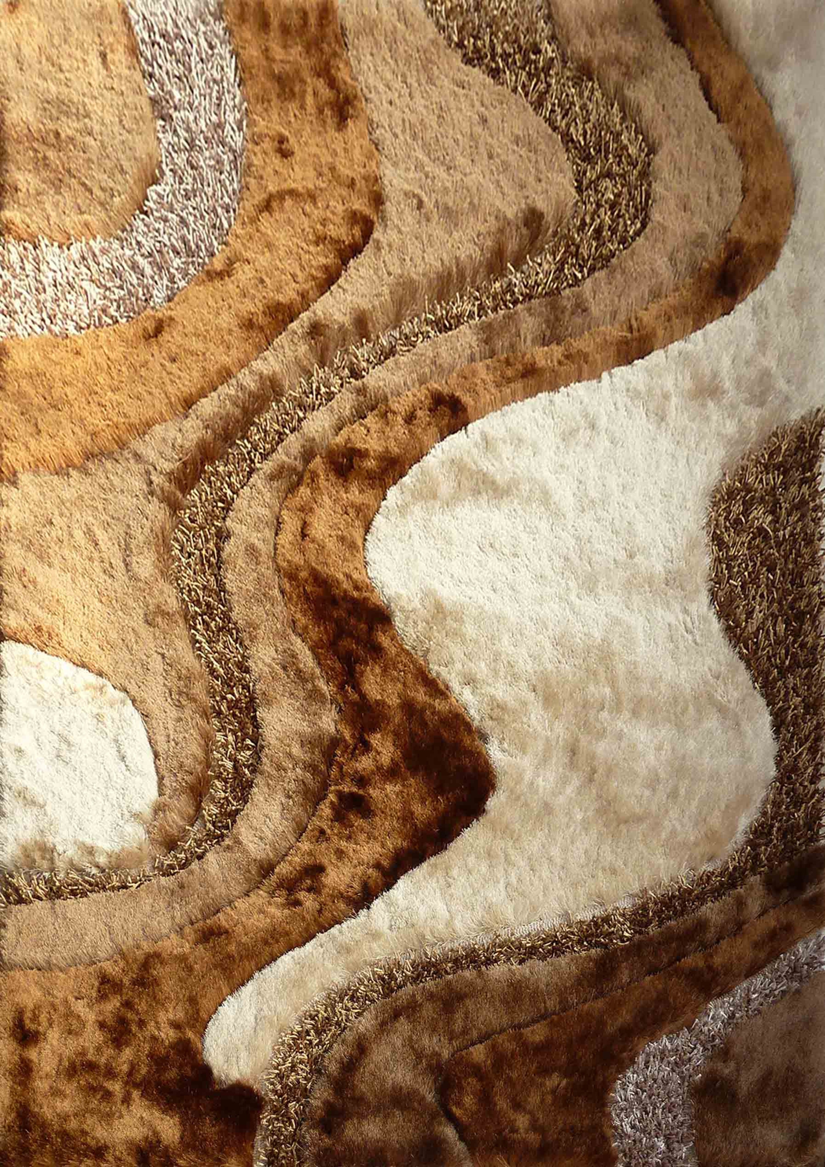 Luxury Shag Viscose Shiny Design Plush Area Rug/ Carpet - S.V.D DESIGN 29.