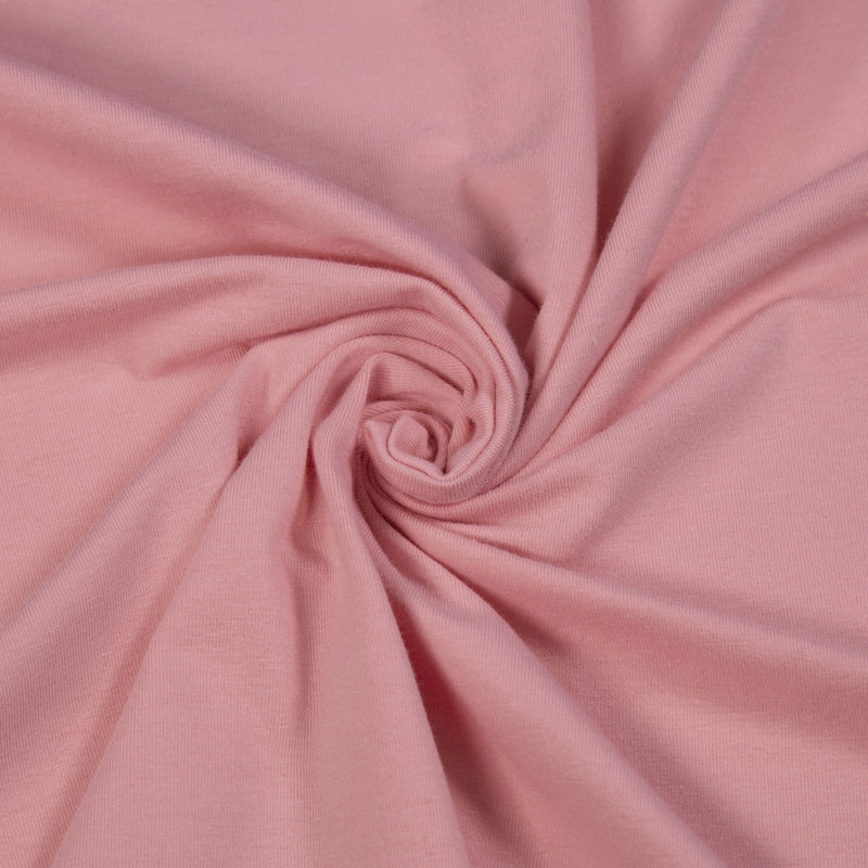 Cotton Spandex Jersey Knit Fabric – 10 oz 4-Way Stretch | Dusty Pink