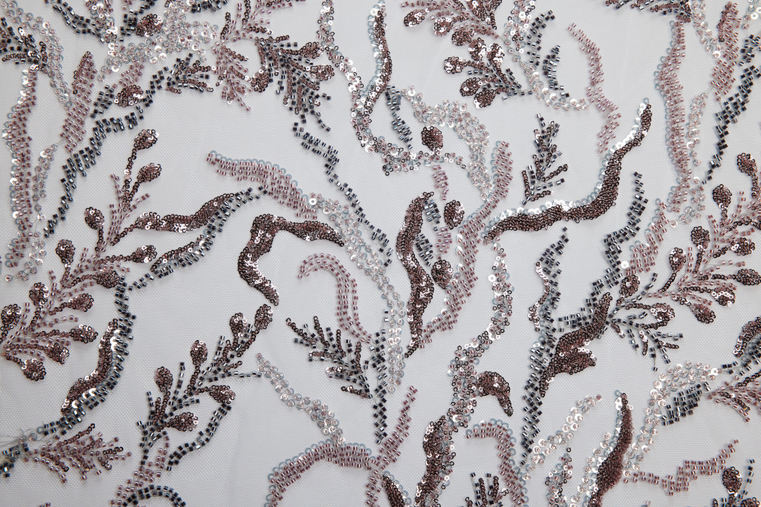 EMBROIDERED BEADED & SEQUINED LACE - Exquisite Fabrics