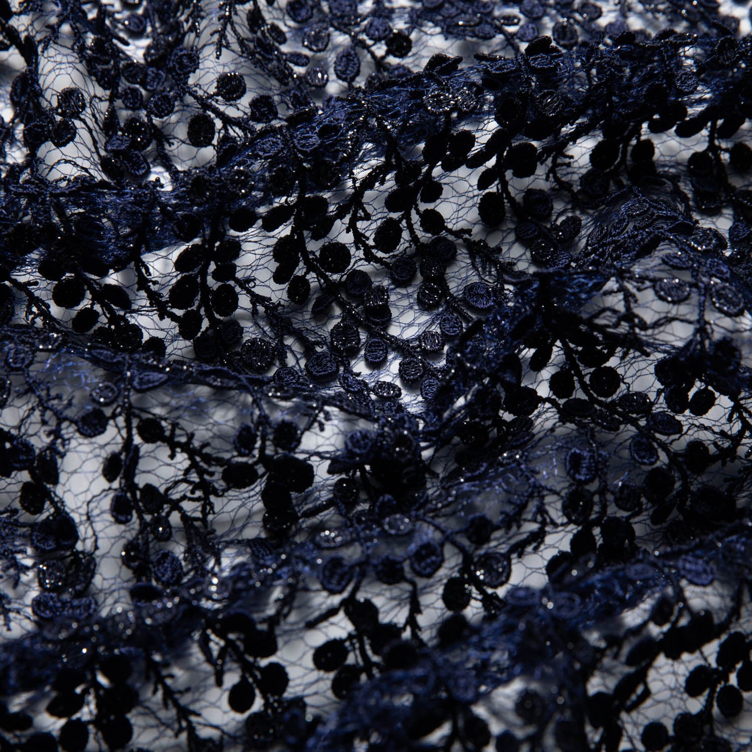 Seagull Tulle Lace Fabric MP/P Dalang Embroidered with Glorious Pattern 50/52" Wide | Exquisite Fabric