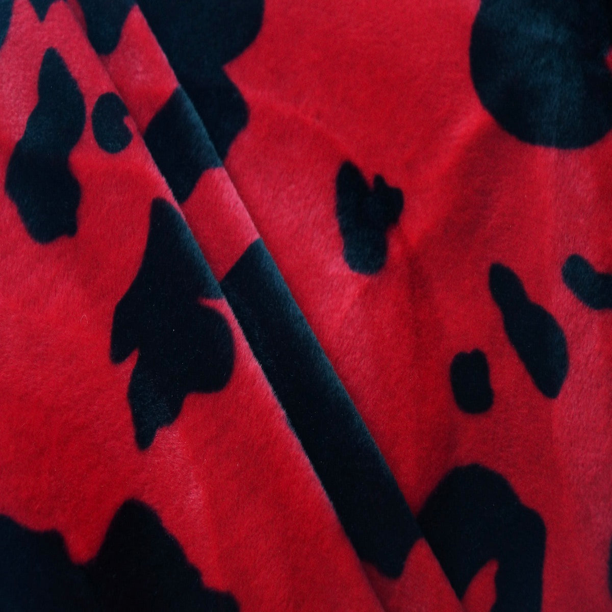 Cow Print Velboa Faux Fur