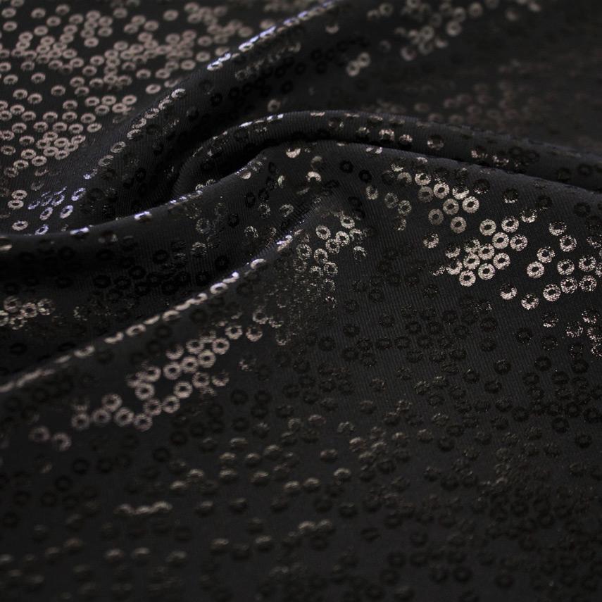 Flipside Foil Printed Superflex Heavy Compression Spandex Fabric | Blue Moon Fabrics