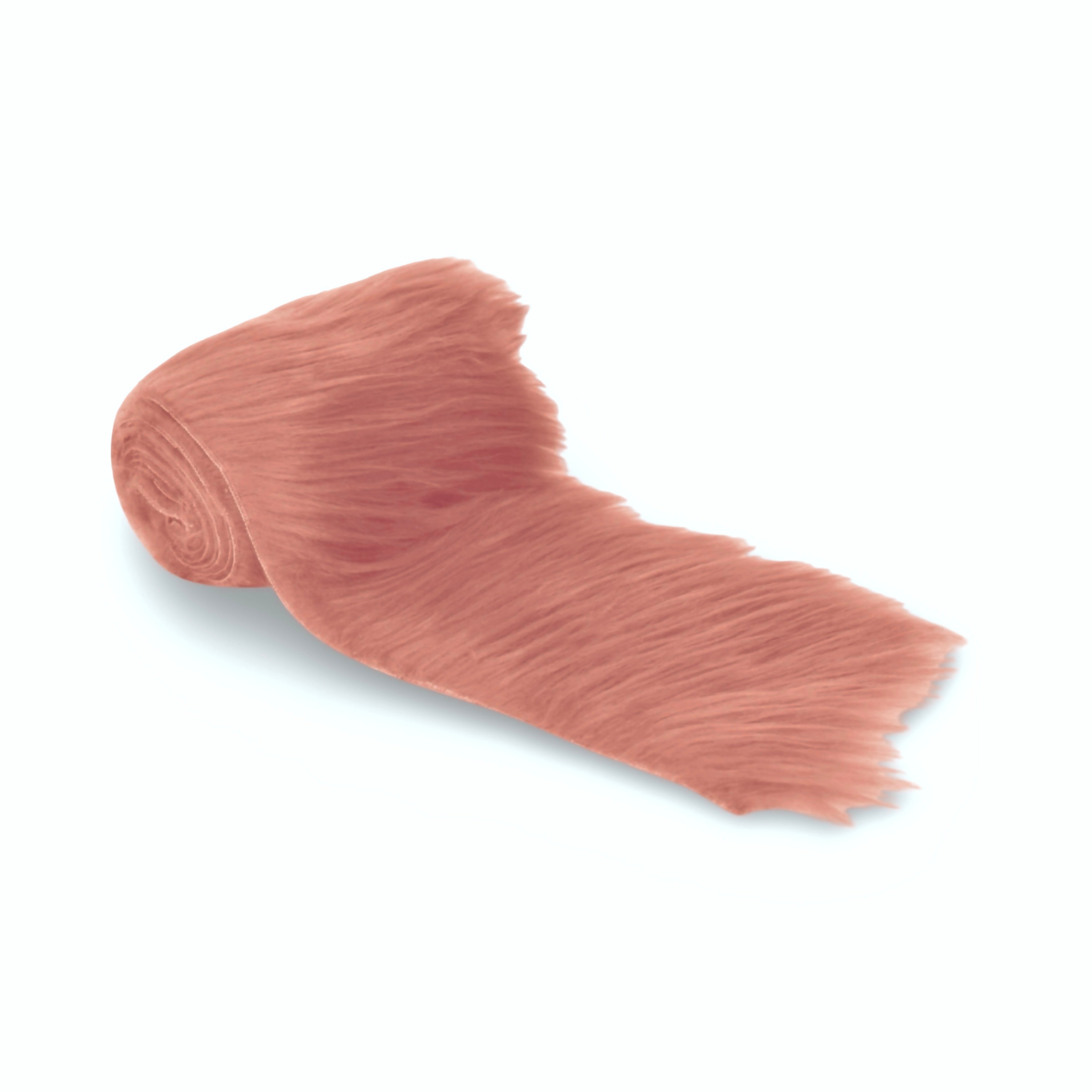 Mohair Faux Fur Fabric Strips Pre Cut Trim Ribbon Pack of 2