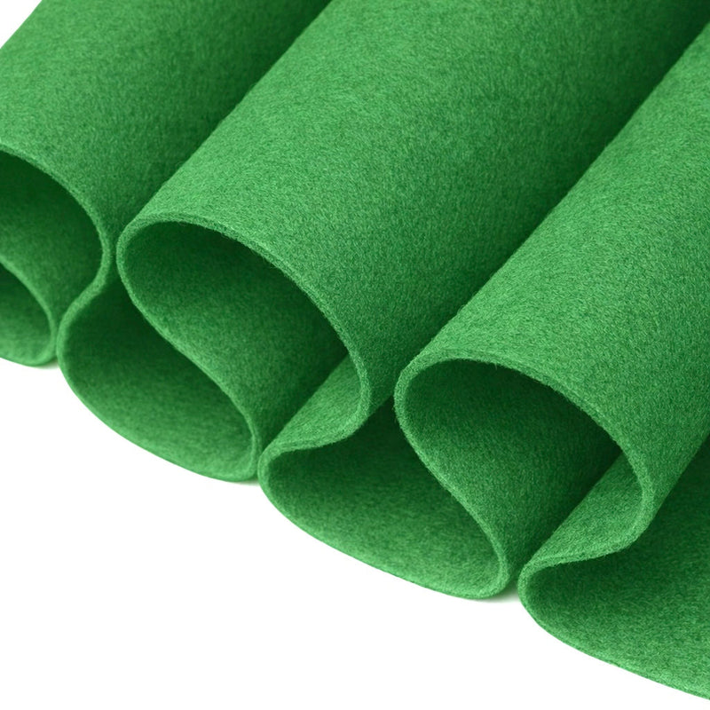 Acrylic Felt Fabric 1.6mm – Green 72" Wide, 160 GSM | By the Yard