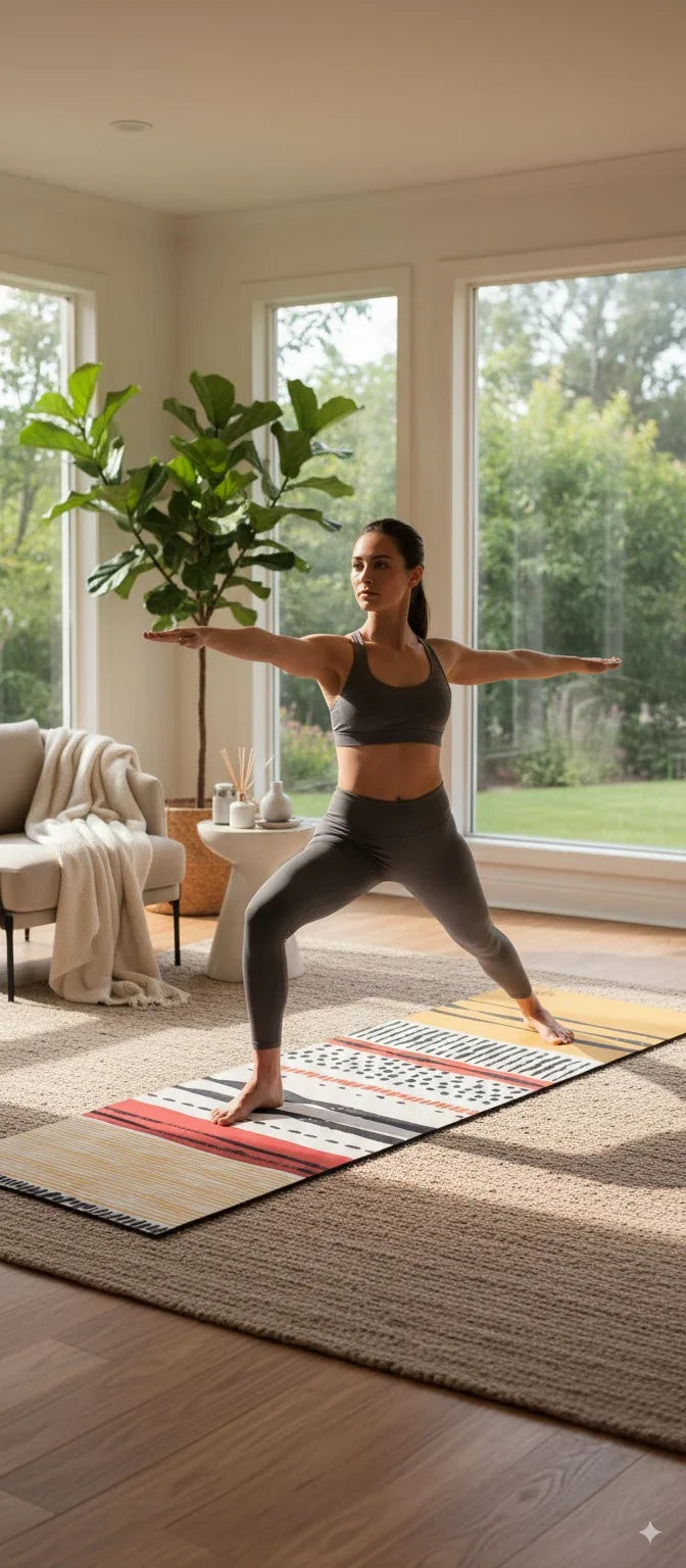 Leo Yoga Mat – Non-Slip, Cushioned, and Zodiac-Inspired for Studio, Home & Outdoor Practice