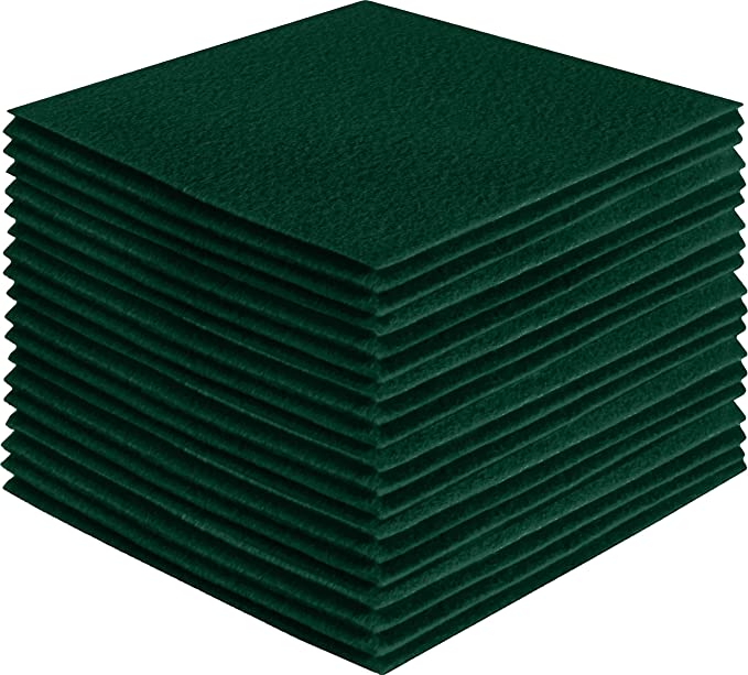 Acrylic Felt Craft Sheet Packs –Hunter Green | Soft Felt for DIY Craft
