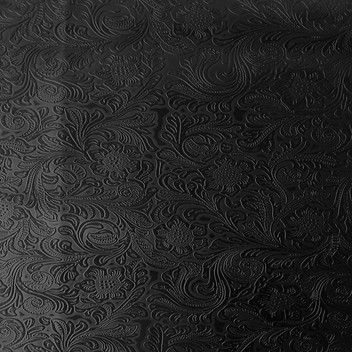 Western Floral PU Faux Leather Vinyl Fabric