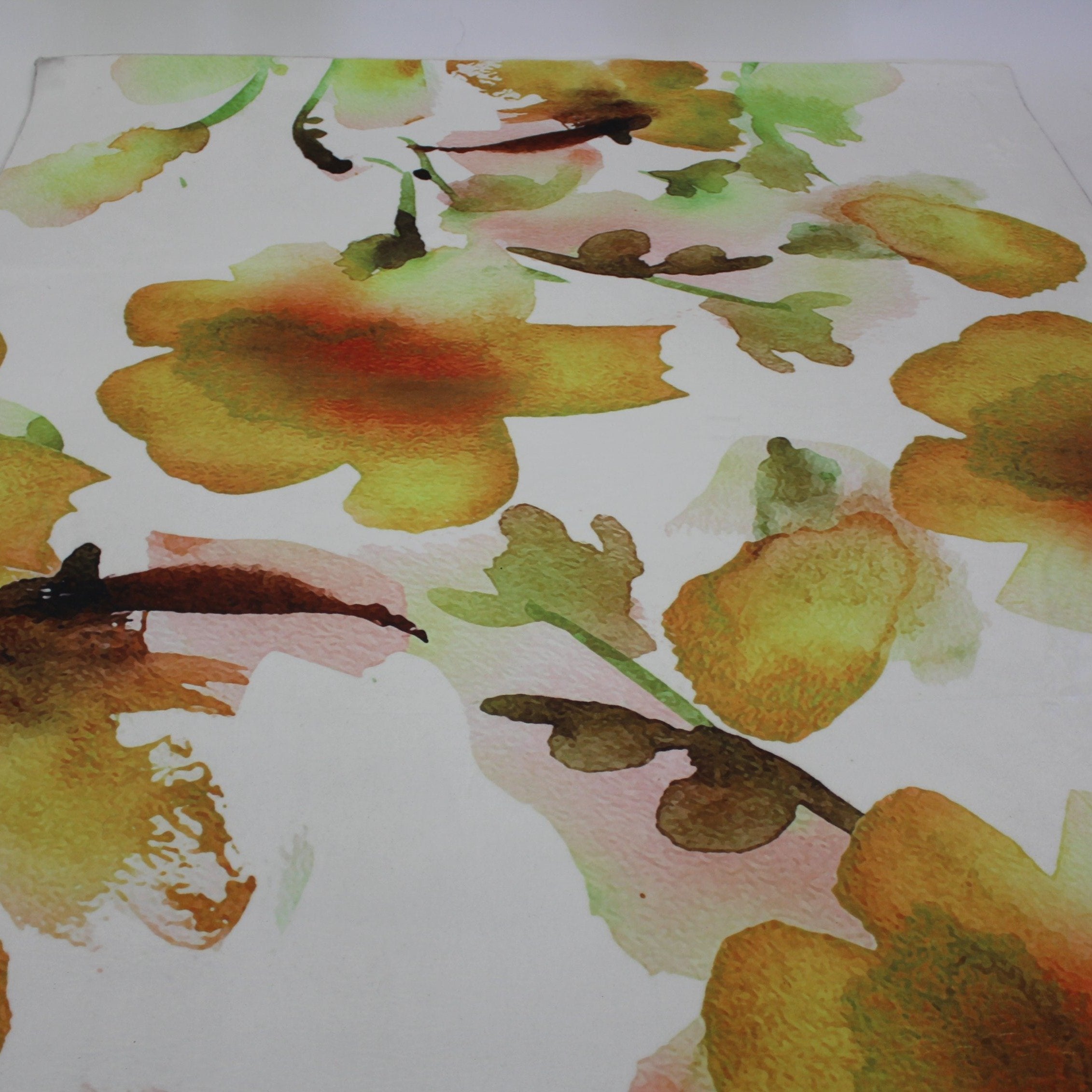 Mosaic Floral Leaf Lines Soft Print Cozy Faux Fur Carpet/Area Rug