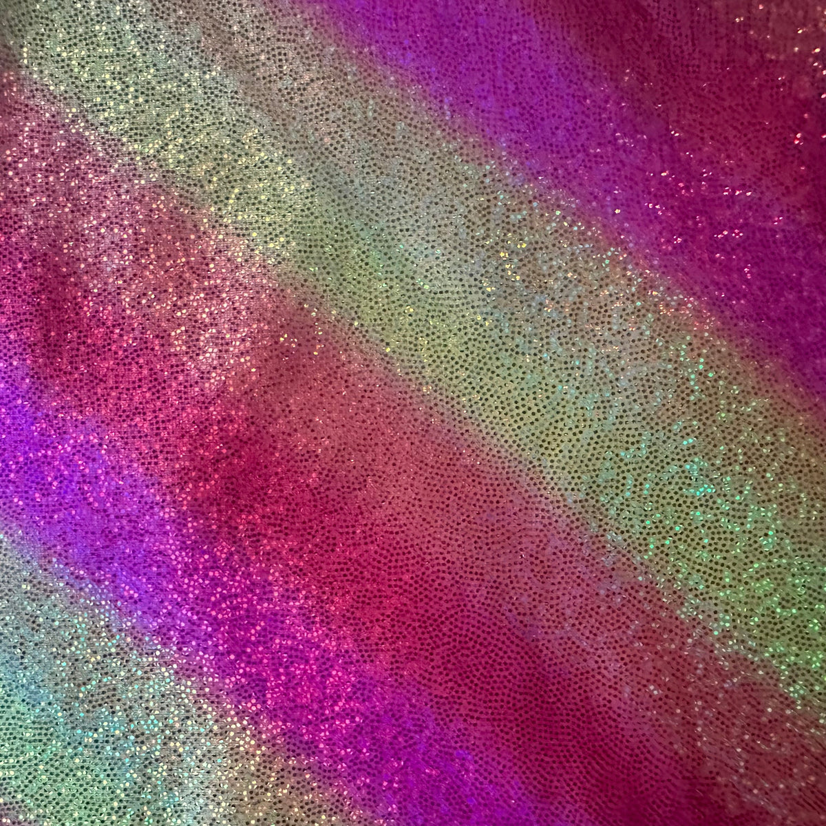Diagonal Rainbow Print 4-Way Flex Poly Spandex Fabric | Spandex Palace