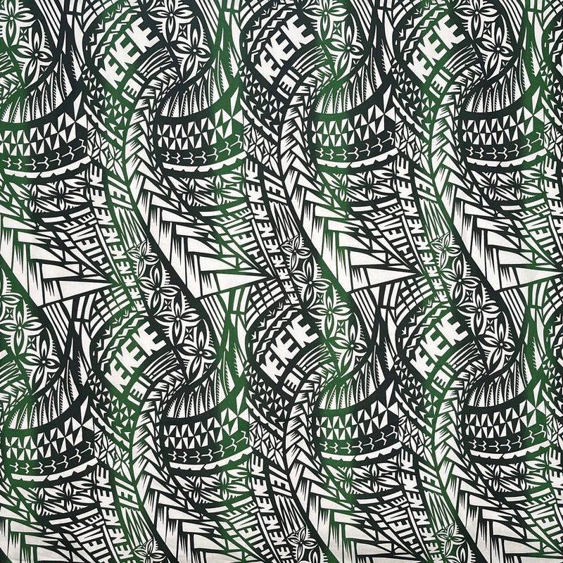 Traditional Polynesian Tattoo Muslin Cotton Fabric | Islands Fabric
