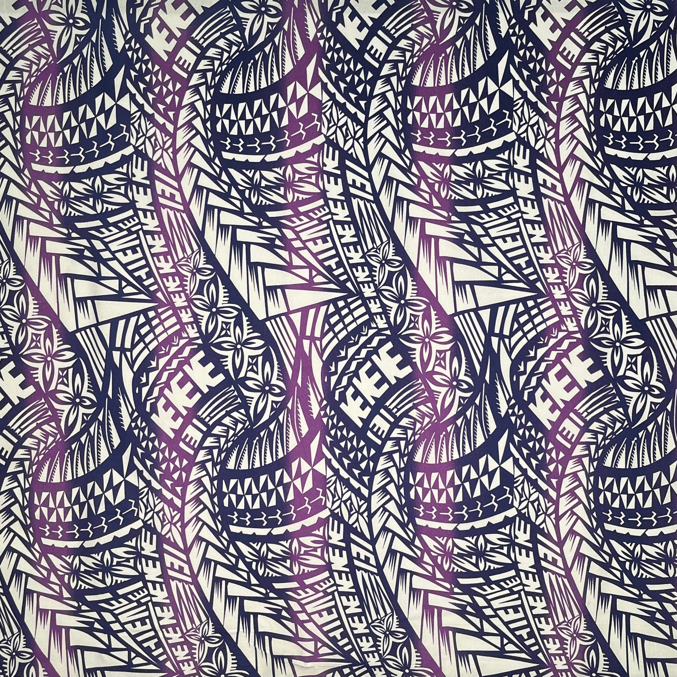 Traditional Polynesian Tattoo Fabric | Muslin Cotton