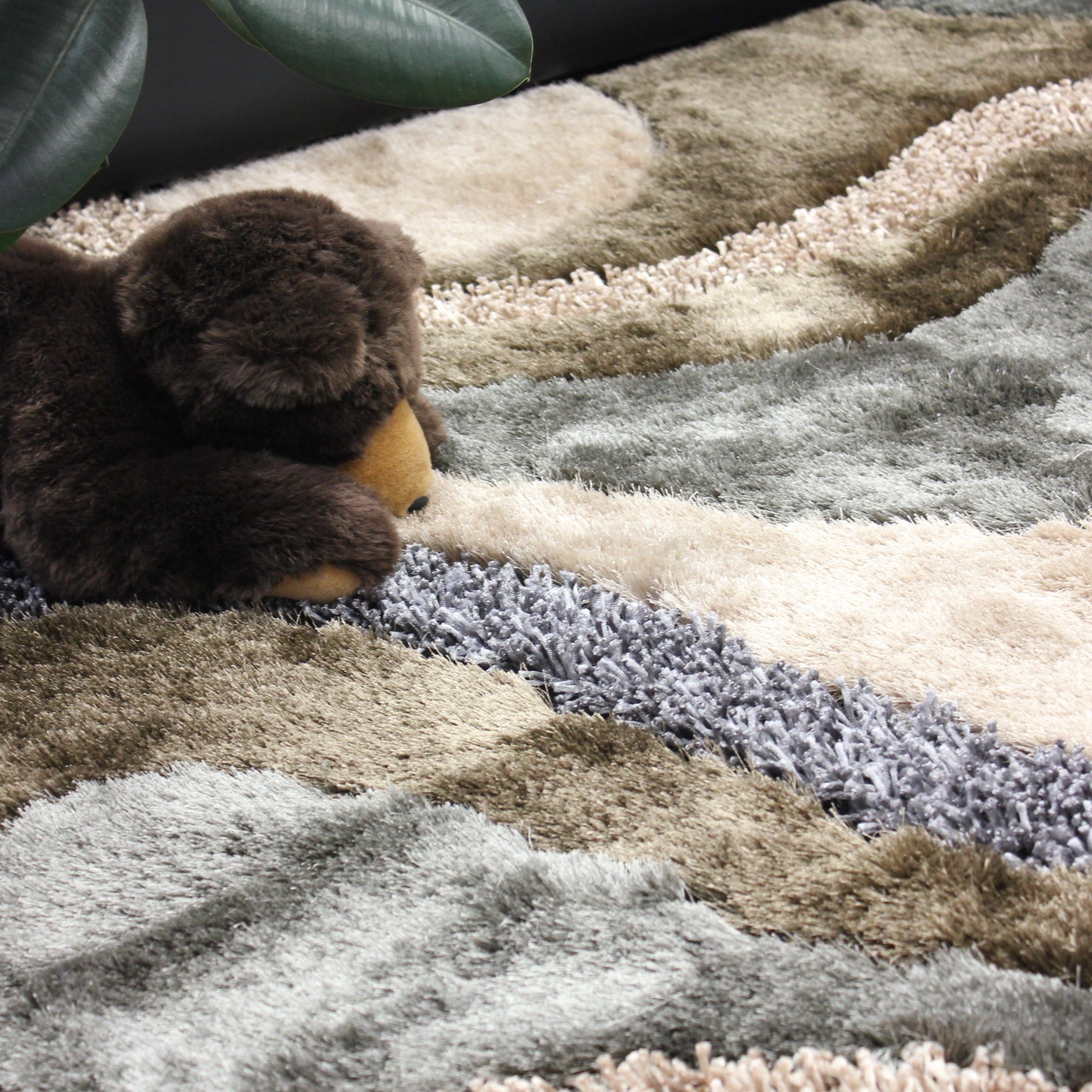 Luxury Shag Viscose Shiny Design Plush Area Rug/ Carpet - S.V.D DESIGN 29.