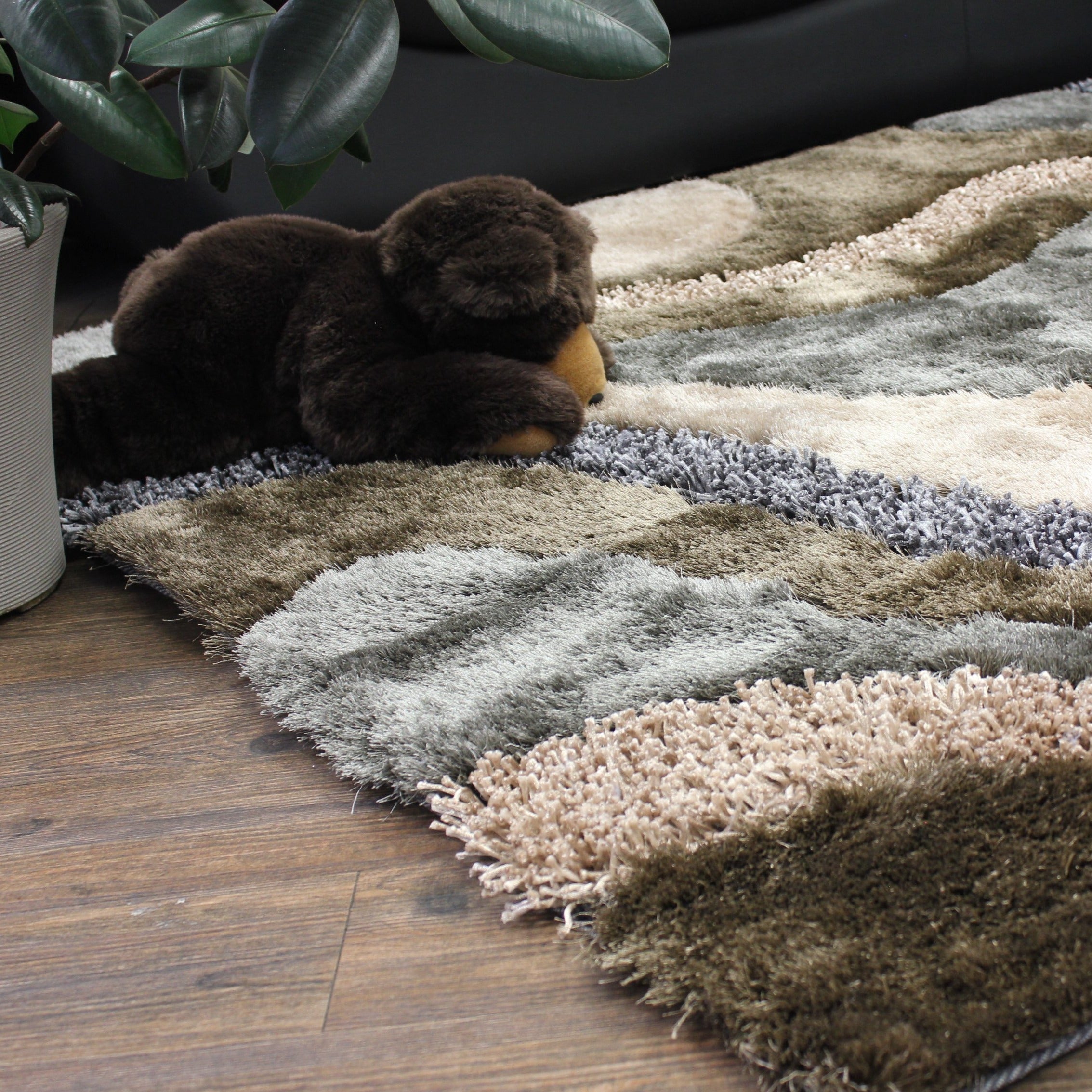 Luxury Shag Viscose Shiny Design Plush Area Rug/ Carpet - S.V.D DESIGN 29.
