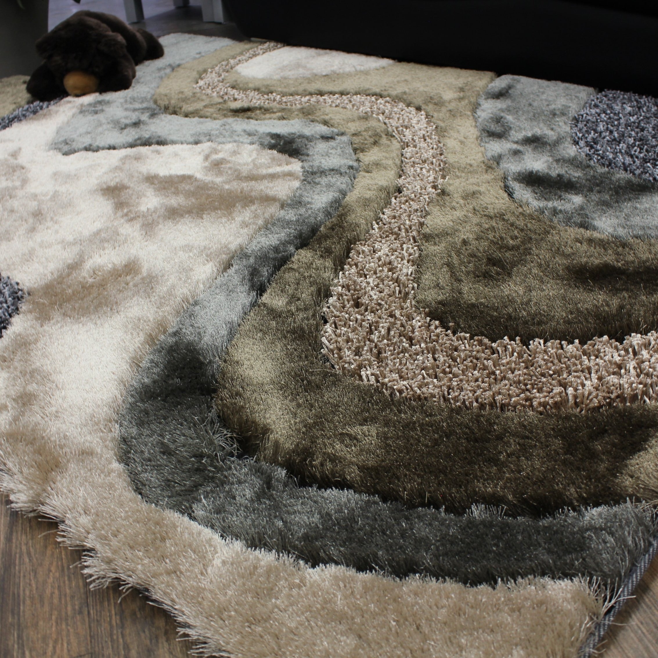 Luxury Shag Viscose Shiny Design Plush Area Rug/ Carpet - S.V.D DESIGN 29.