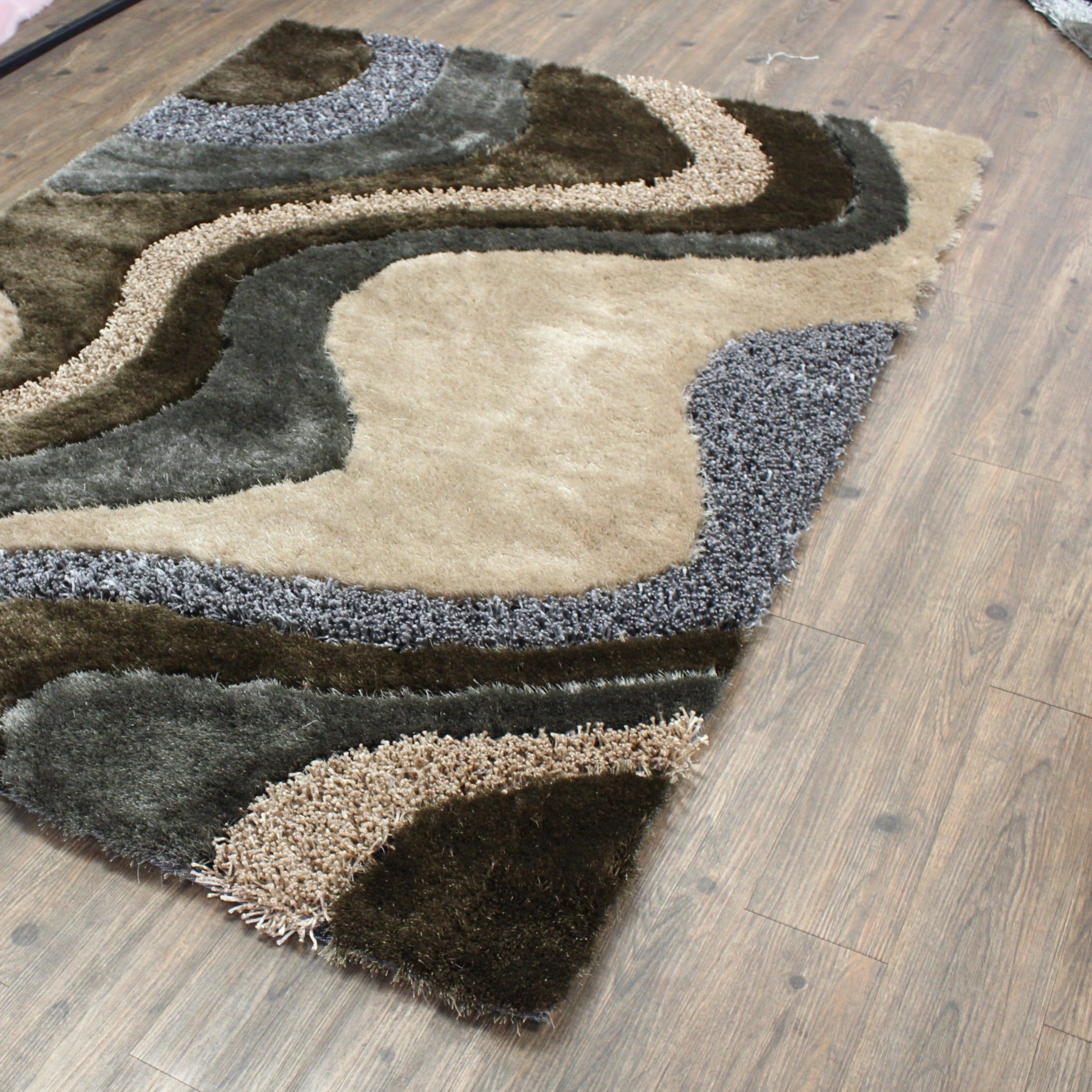 Luxury Shag Viscose Shiny Design Plush Area Rug/ Carpet - S.V.D DESIGN 29.