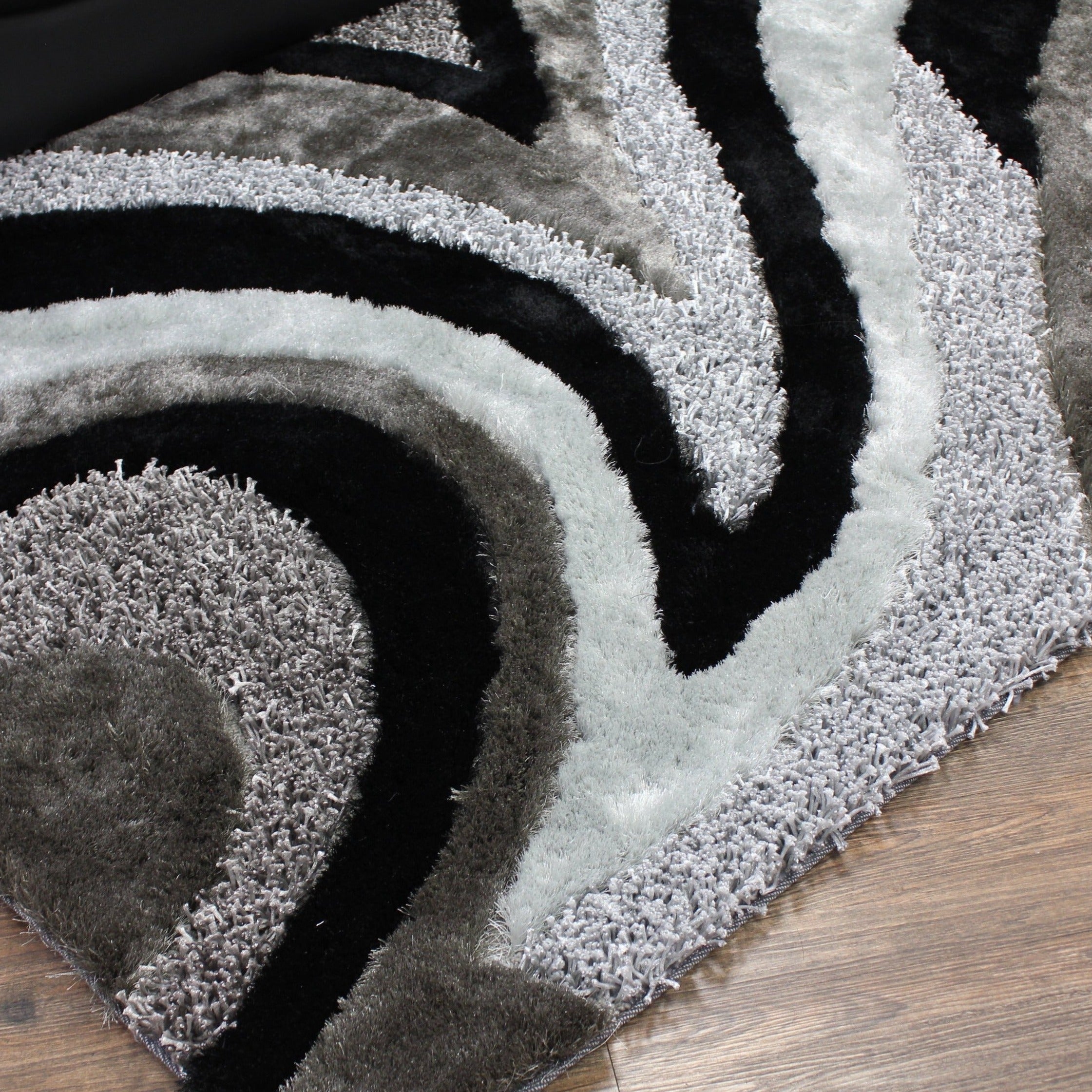 Geometric Shag Thick Design Area Rug