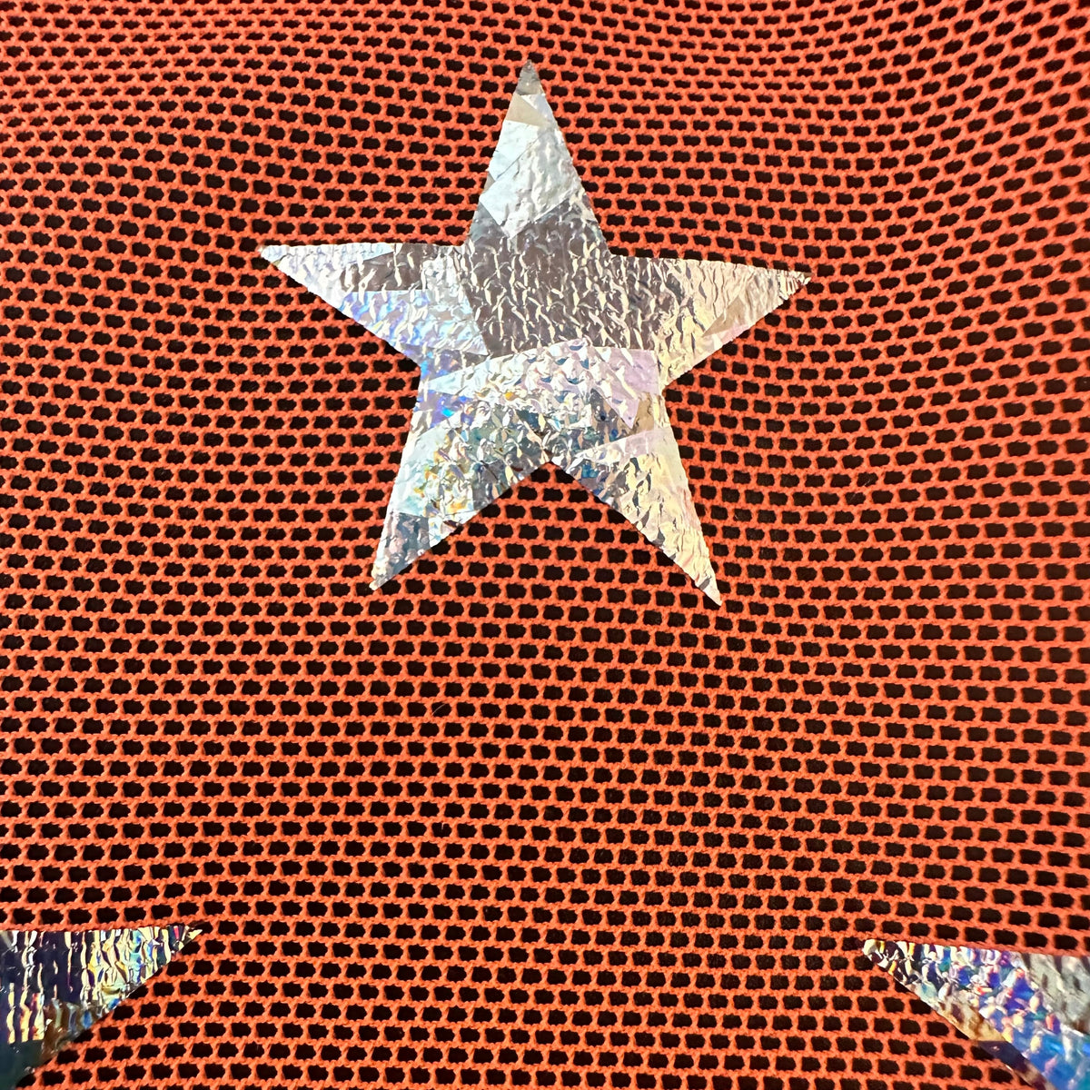 Holographic Star Power Mesh | Elite 4-Way Stretch at Spandex Palace