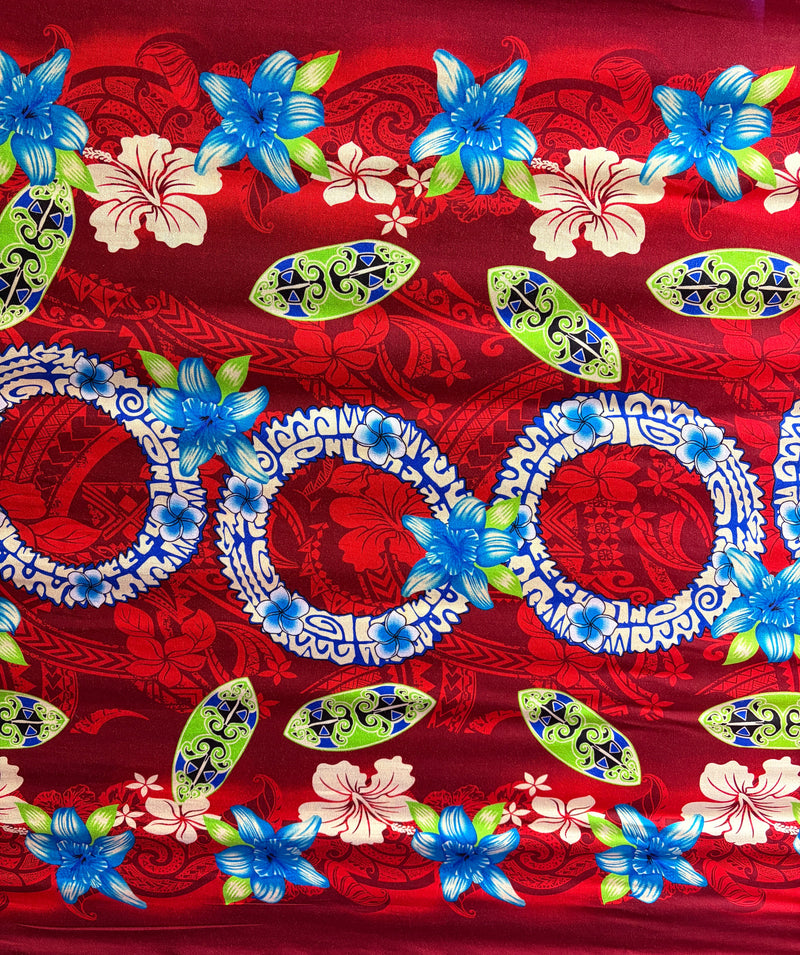 Rings of Polynesia Rayon Fabric | Islands Fabric