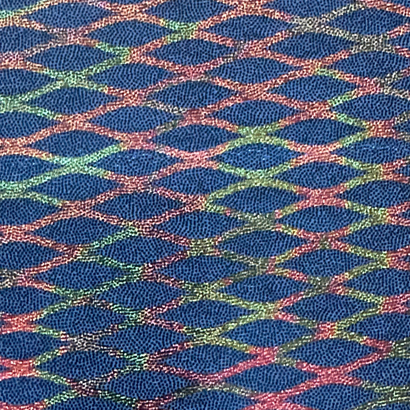 Diamond 4-Way Radiant Foil Nylon Stretch Fabric | Spandex Palace
