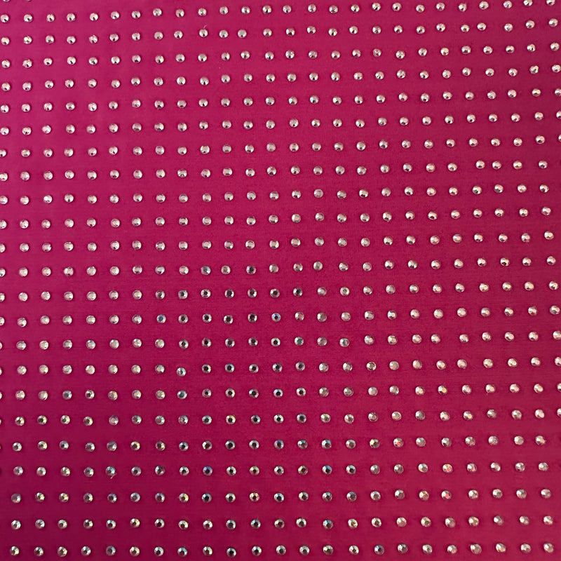 Rhinestone 4-Way Stretch Polyester Spandex Fabric | Spandex Palace