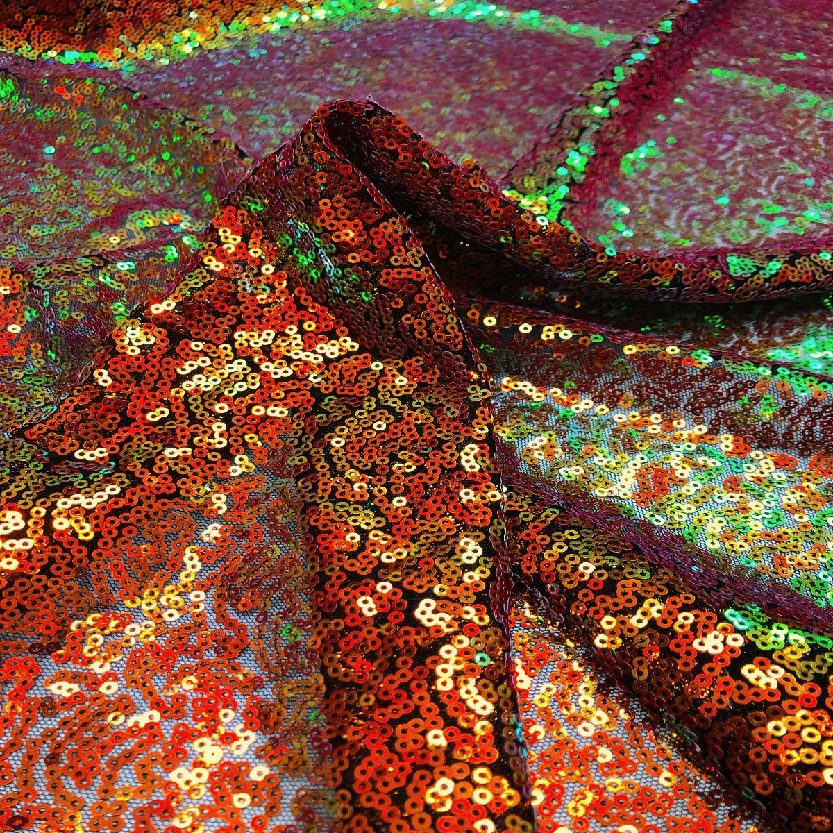 Iridescent All Over Sequins Fabric