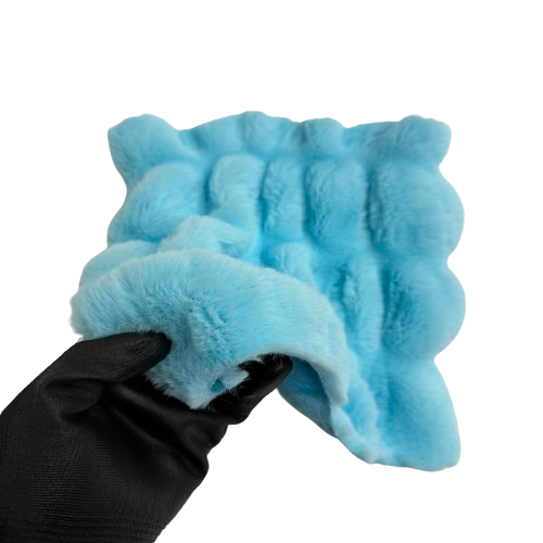Ruched Chinchilla Stretch Faux Fur Fabric