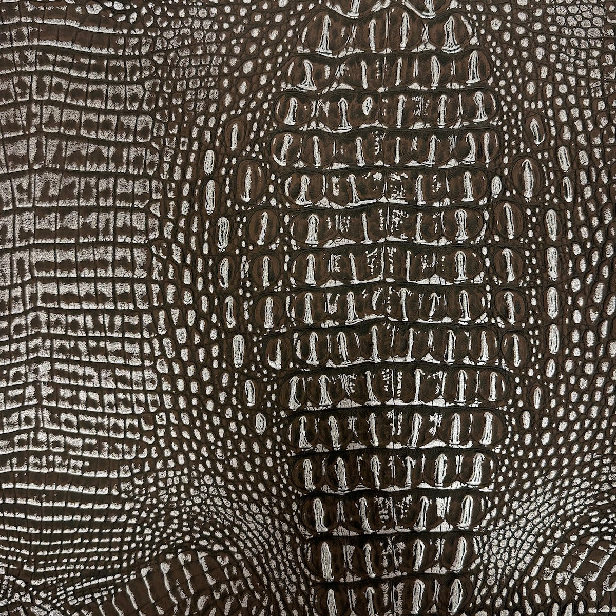 Mugger Two Tone Gator Faux Leather Vinyl Fabric
