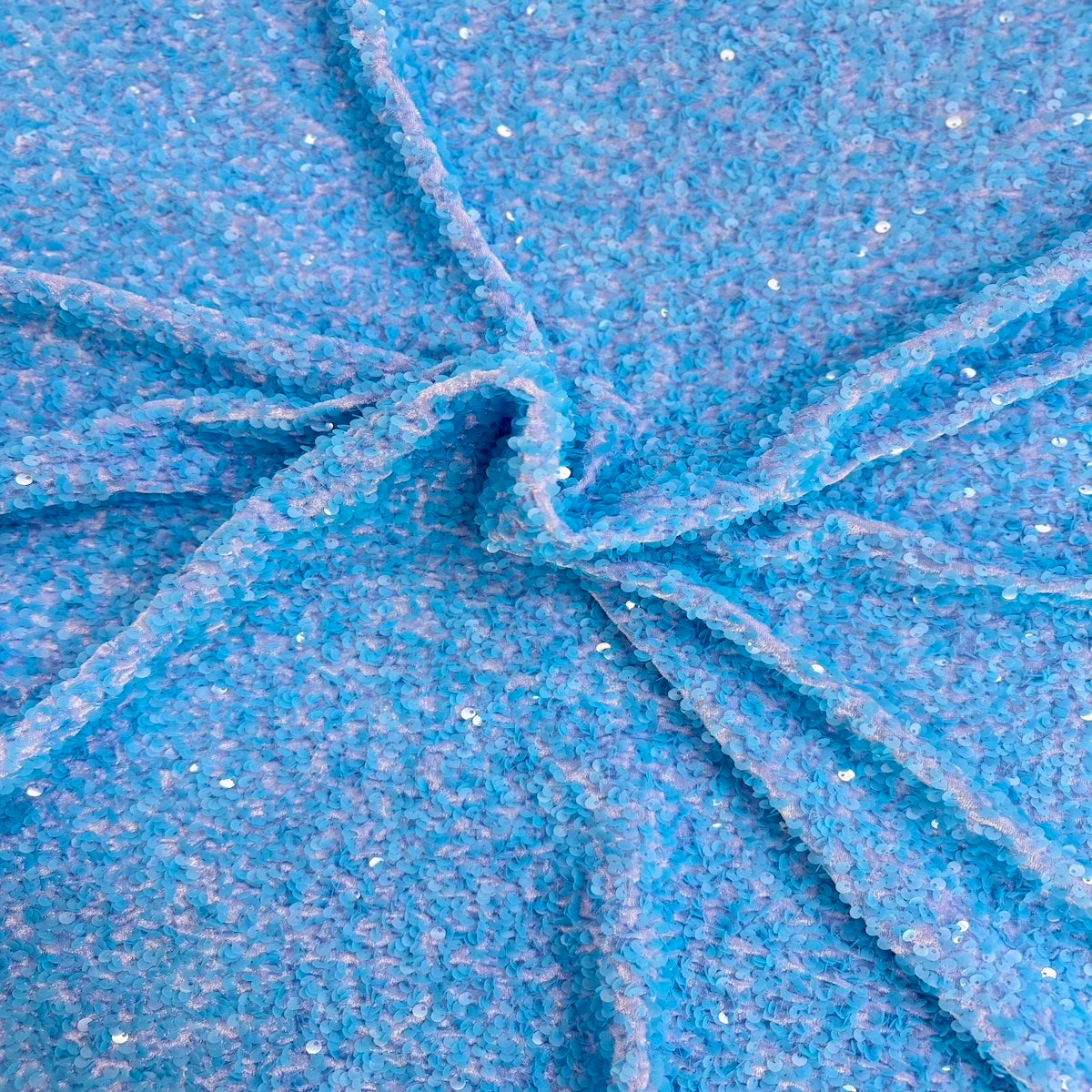 Sequins Embroidered Stretch Velvet Rodeo Fabric