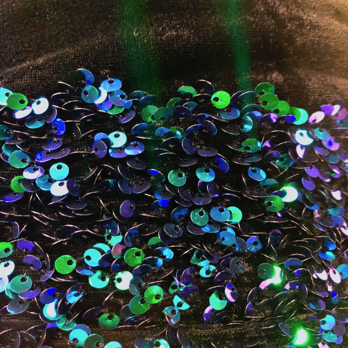 Sequins Embroidered Stretch Velvet Rodeo Fabric
