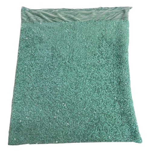 Sequins Embroidered Stretch Velvet Rodeo Fabric