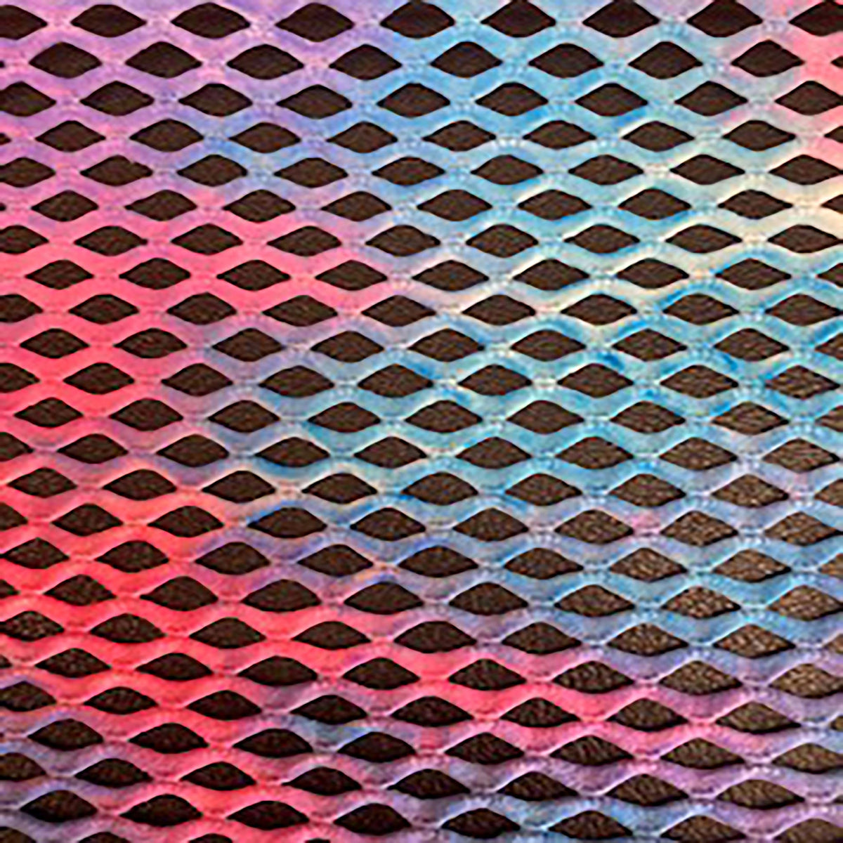 Fishnet Diamond Tie Dye Polyester Spandex Fabric | Spandex Palace