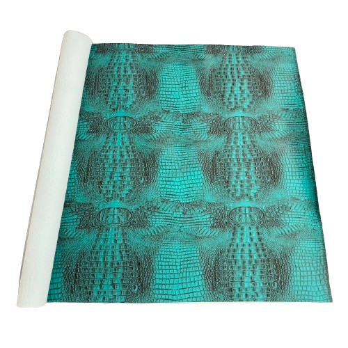 Mugger Two Tone Gator Faux Leather Vinyl Fabric