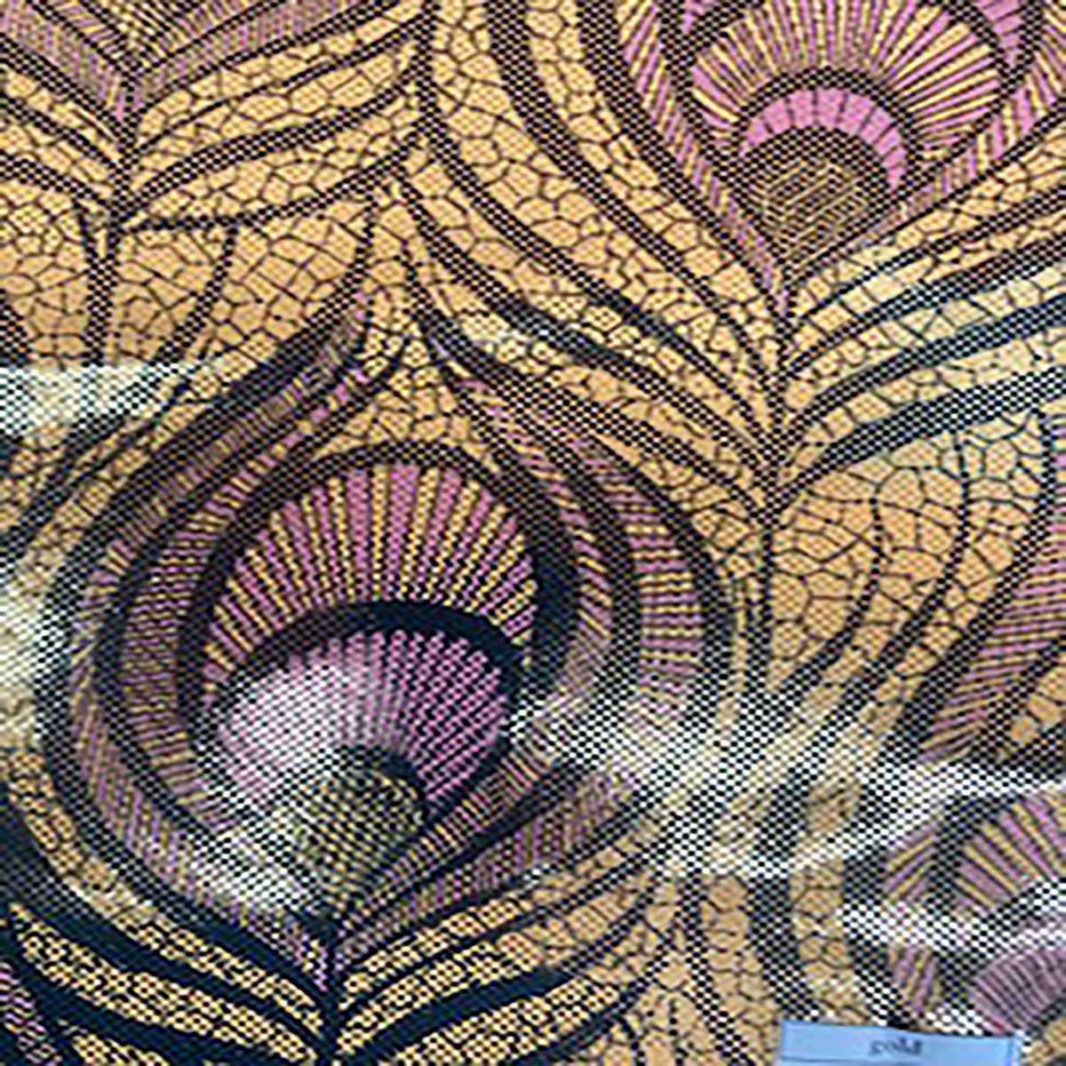 Elite Peacock Magic Eye 4-Way Flex Nylon Tricot Fabric| Spandex Palace