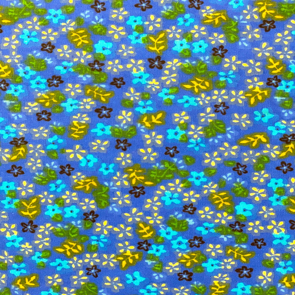 Small Floral Print Poly Cotton Fabric