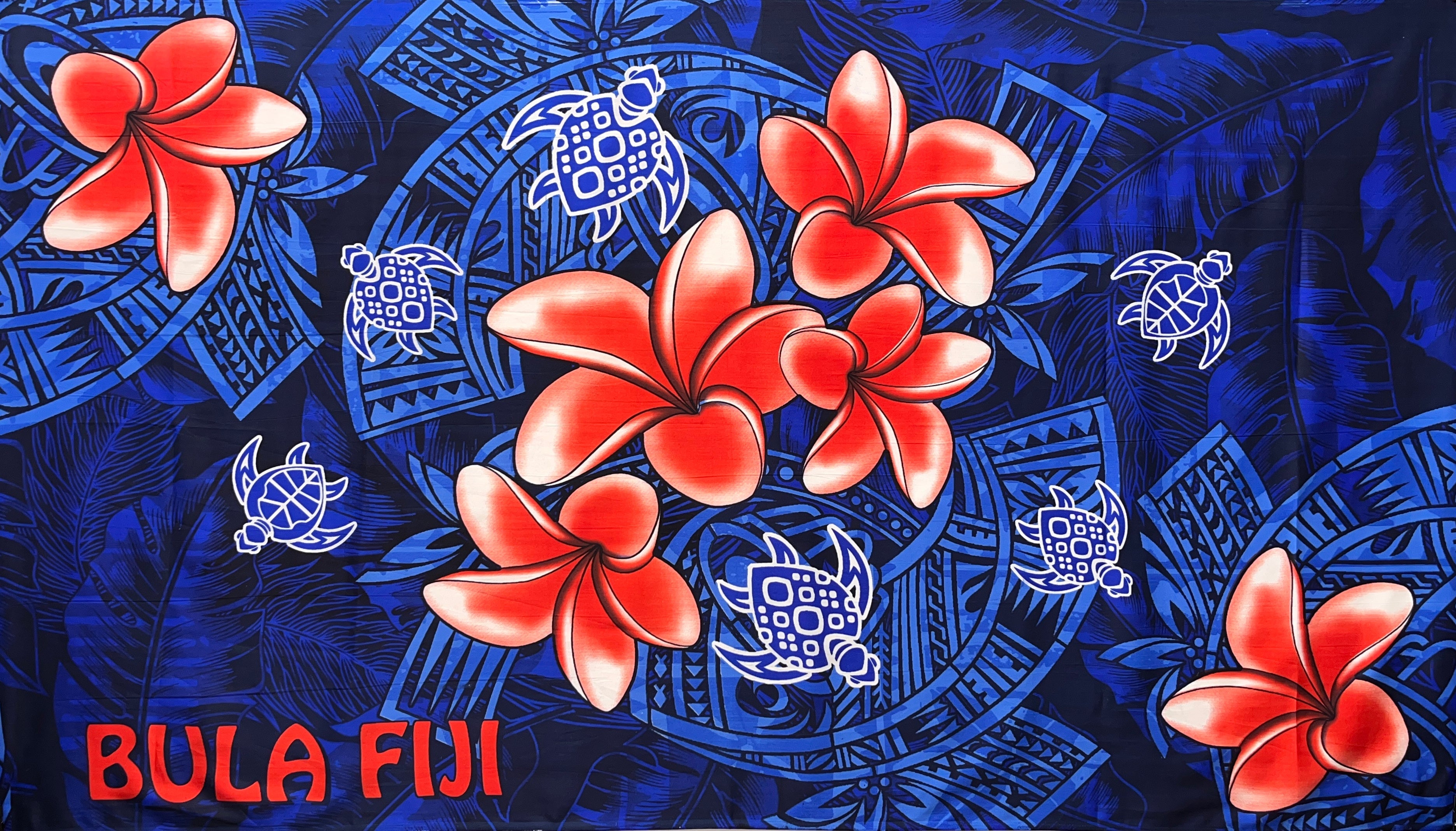 Bula Fiji Turtle Sarong | Islands Fabric