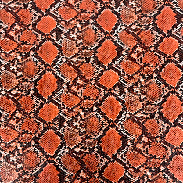 Caicos Snake Skin Faux Leather Vinyl Fabric