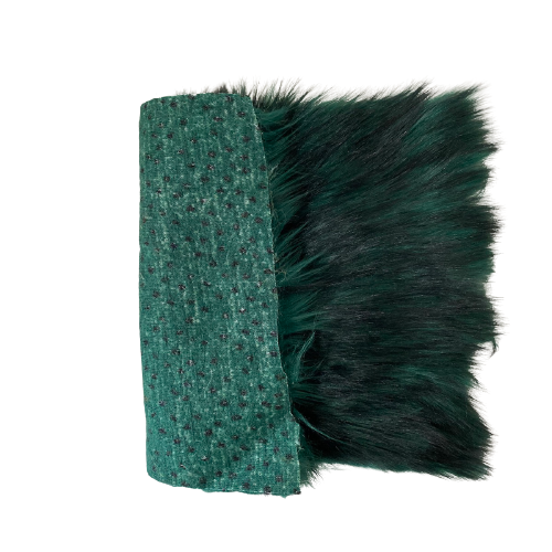 Husky Print Long Pile Shaggy Faux Fur Fabric