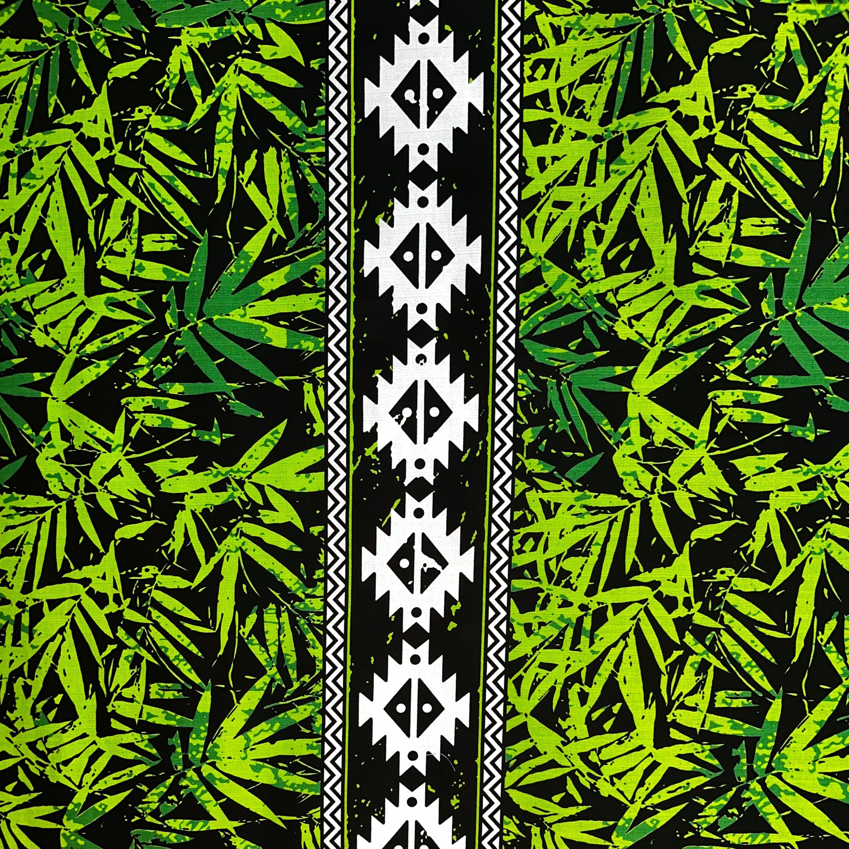 Areca Plam Tree Leaves Light Barkcloth Fabric | Islands Fabric