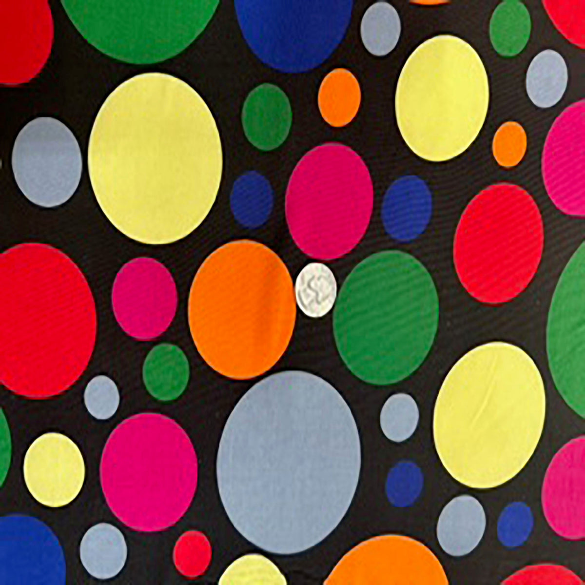 2-Way Stretch Multi Colored Dots Poly Spandex Fabric | Spandex Palace