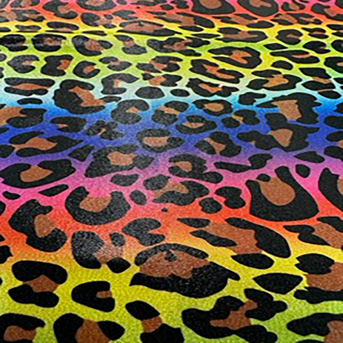 Hologram Leopard Flex 4-Way Polyester Spandex Fabric | Spandex Palace