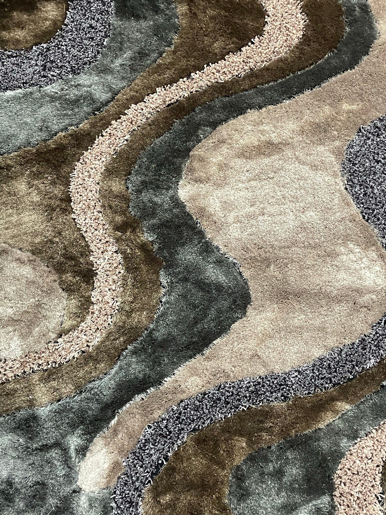 Luxury Shag Viscose Shiny Design Plush Area Rug/ Carpet - S.V.D DESIGN 29.