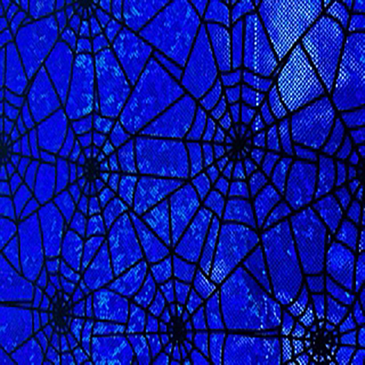 Spider Web Flocked Holo 4-Way Stretch Nylon Fabric| Spandex Palace