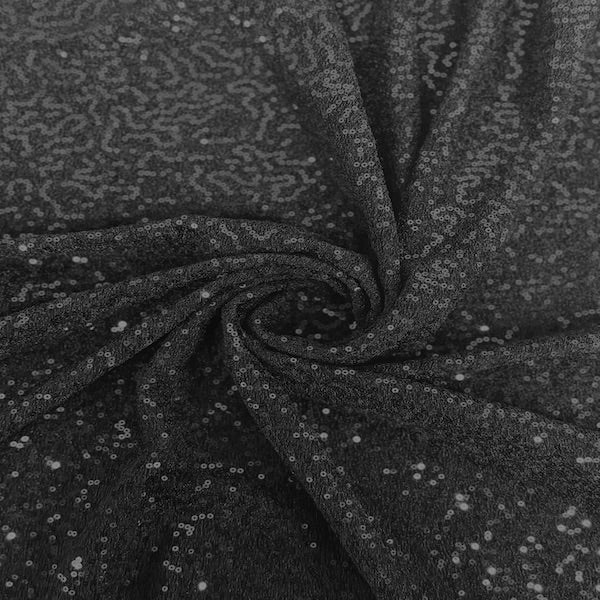 Metallic Lurex Embroidered Stretch Sequins Fabric